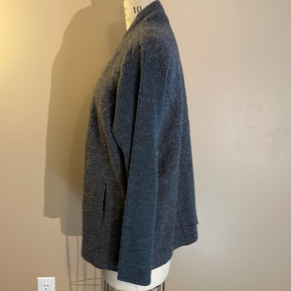 Carole Little wool grey cardigan with zipper - Picture 4 of 8